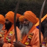 Panj Pyarey (five beloved ones) leading the 2013 Nagar Kirtan